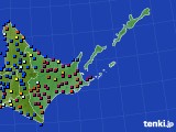 2018年12月11日の道東のアメダス(日照時間)