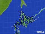 北海道地方のアメダス実況(気温)(2018年12月11日)