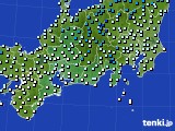 2018年12月11日の東海地方のアメダス(気温)