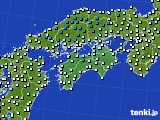 四国地方のアメダス実況(気温)(2018年12月11日)