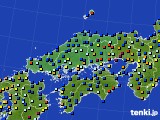 2018年12月12日の中国地方のアメダス(日照時間)