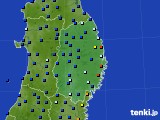 2018年12月12日の岩手県のアメダス(日照時間)