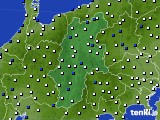 2018年12月12日の長野県のアメダス(風向・風速)