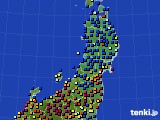 東北地方のアメダス実況(日照時間)(2018年12月13日)