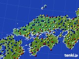 中国地方のアメダス実況(日照時間)(2018年12月13日)