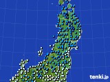 東北地方のアメダス実況(気温)(2018年12月13日)