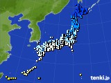 アメダス実況(気温)(2018年12月13日)