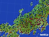 2018年12月14日の北陸地方のアメダス(日照時間)