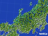 2018年12月14日の北陸地方のアメダス(気温)