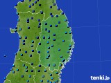 2018年12月14日の岩手県のアメダス(気温)