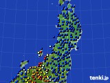 東北地方のアメダス実況(日照時間)(2018年12月16日)