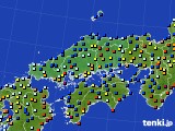 2018年12月17日の中国地方のアメダス(日照時間)