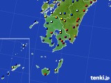 鹿児島県のアメダス実況(日照時間)(2018年12月17日)