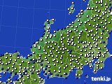 北陸地方のアメダス実況(風向・風速)(2018年12月17日)