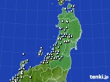 東北地方のアメダス実況(降水量)(2018年12月18日)