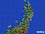 東北地方のアメダス実況(日照時間)(2018年12月18日)