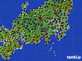 関東・甲信地方のアメダス実況(日照時間)(2018年12月18日)