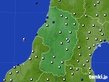 山形県のアメダス実況(風向・風速)(2018年12月18日)