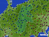 2018年12月19日の長野県のアメダス(日照時間)