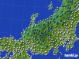 2018年12月19日の北陸地方のアメダス(気温)