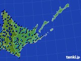 道東のアメダス実況(気温)(2018年12月19日)