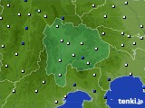 2018年12月19日の山梨県のアメダス(風向・風速)