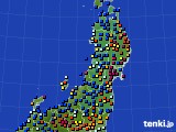 東北地方のアメダス実況(日照時間)(2018年12月20日)