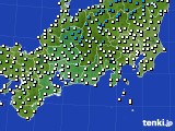 東海地方のアメダス実況(気温)(2018年12月20日)