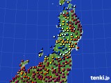 東北地方のアメダス実況(日照時間)(2018年12月21日)