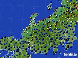 2018年12月22日の北陸地方のアメダス(日照時間)