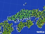 中国地方のアメダス実況(日照時間)(2018年12月23日)
