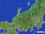 2018年12月23日の北陸地方のアメダス(気温)