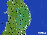 2018年12月23日の岩手県のアメダス(気温)