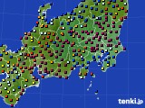 関東・甲信地方のアメダス実況(日照時間)(2018年12月24日)