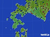 道南のアメダス実況(日照時間)(2018年12月24日)