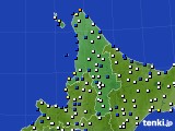 2018年12月24日の道北のアメダス(風向・風速)