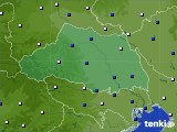 2018年12月24日の埼玉県のアメダス(風向・風速)