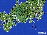 2018年12月26日の東海地方のアメダス(気温)