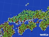 中国地方のアメダス実況(日照時間)(2018年12月27日)