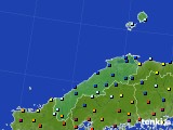 島根県のアメダス実況(日照時間)(2018年12月27日)