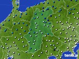 長野県のアメダス実況(気温)(2018年12月27日)