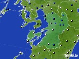 2018年12月27日の熊本県のアメダス(風向・風速)