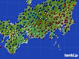 2018年12月28日の東海地方のアメダス(日照時間)