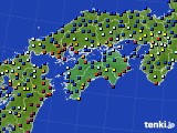 四国地方のアメダス実況(日照時間)(2018年12月28日)