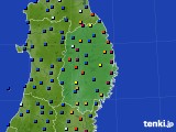 2018年12月28日の岩手県のアメダス(日照時間)