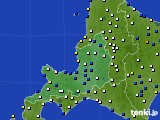 道央のアメダス実況(風向・風速)(2018年12月28日)