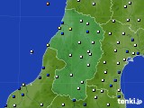2018年12月28日の山形県のアメダス(風向・風速)