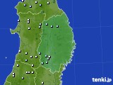 2018年12月29日の岩手県のアメダス(降水量)