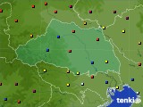 2018年12月29日の埼玉県のアメダス(日照時間)