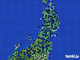 東北地方のアメダス実況(気温)(2018年12月29日)